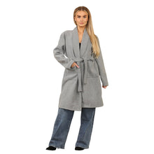 Load image into Gallery viewer, Italian Open Belted Pocket Coat
