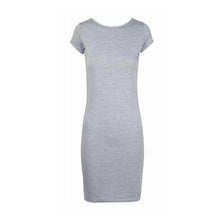 Load image into Gallery viewer, Plain Cap Sleeve Bodycon Fit Midi Dress
