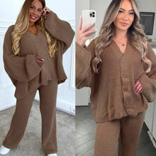 Load image into Gallery viewer, 2 Pcs Cardigan &amp; Trouser Set
