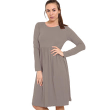 Load image into Gallery viewer, Frankie Swing Plain Midi Dress
