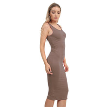 Load image into Gallery viewer, Plain Bodycon Sleeveless Midi Dress

