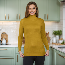 Load image into Gallery viewer, Long Sleeve Turtle Neck Jumper Top
