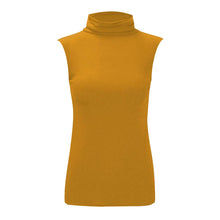 Load image into Gallery viewer, Polo Neck Sleeveless Slim Fit Top
