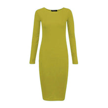 Load image into Gallery viewer, Long Sleeve Bodycon Midi Dress
