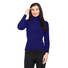 Load image into Gallery viewer, Ribbed Polo Turtle Roll Neck Jumper
