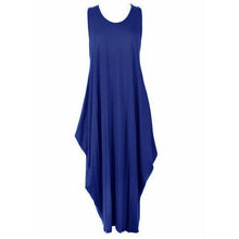 Load image into Gallery viewer, Sleeveless Parachute Midi Plain Dress
