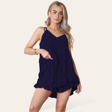 Load image into Gallery viewer, Cami Pleated Frill Hem Top &amp; Matching Frill Short
