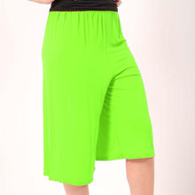Load image into Gallery viewer, 3/4 Cropped Florescent Palazzo Trouser
