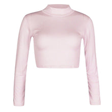 Load image into Gallery viewer, Turtle Polo Neck Crop Top
