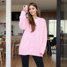 Load image into Gallery viewer, 5 Button Knitted Cardigan Dress
