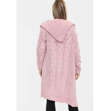 Load image into Gallery viewer, Cable Knitted Hooded Cardigan
