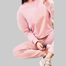 Load image into Gallery viewer, 2 Pieces Co-Ord Set Loungewear Tracksuit
