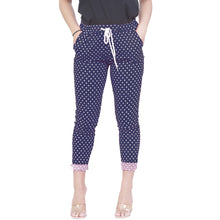 Load image into Gallery viewer, Elasticated Tie Waist Side Pockets Printed Trouser
