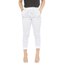 Load image into Gallery viewer, Elasticated Tie Waist Side Pockets Printed Trouser
