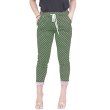 Load image into Gallery viewer, Elasticated Tie Waist Side Pockets Printed Trouser
