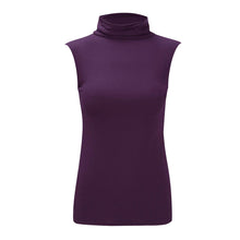 Load image into Gallery viewer, Polo Neck Sleeveless Slim Fit Top
