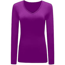 Load image into Gallery viewer, Long Sleeve V Neck Top
