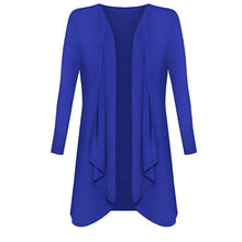 Load image into Gallery viewer, Open Front Long Sleeve Waterfall Boyfriend Cardigan
