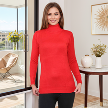 Load image into Gallery viewer, Long Sleeve Turtle Neck Jumper Top
