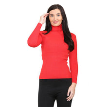 Load image into Gallery viewer, Ribbed Polo Turtle Roll Neck Jumper
