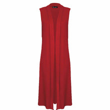 Load image into Gallery viewer, Sleeveless Waistcoat Long Maxi Cardigan
