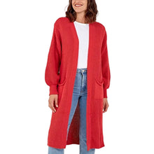 Load image into Gallery viewer, Balloon Sleeve Maxi Cardigan
