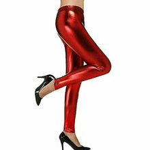 Load image into Gallery viewer, Metallic PVC Shiny Disco Leggings

