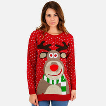 Load image into Gallery viewer, Pom Pom Xmas Christmas jumper
