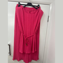 Load image into Gallery viewer, Padded Shoulder Pleated Belted Co-Ord Set
