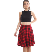 Load image into Gallery viewer, Knee Length Midi Skater Skirt
