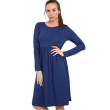 Load image into Gallery viewer, Frankie Swing Plain Midi Dress
