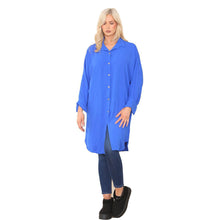 Load image into Gallery viewer, Italian Collar Button Knee Length Top
