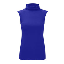 Load image into Gallery viewer, Polo Neck Sleeveless Slim Fit Top
