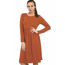 Load image into Gallery viewer, Frankie Swing Plain Midi Dress
