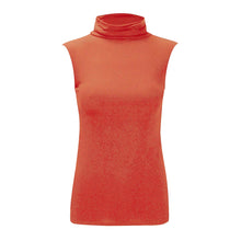 Load image into Gallery viewer, Polo Neck Sleeveless Slim Fit Top
