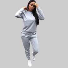 Load image into Gallery viewer, 2 Pieces Co-Ord Set Loungewear Tracksuit

