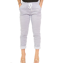Load image into Gallery viewer, Elasticated Tie Waist Side Pockets Printed Trouser
