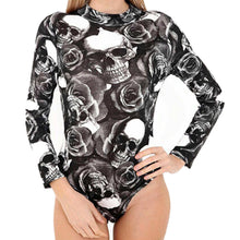 Load image into Gallery viewer, Polo Neck Printed Bodysuit
