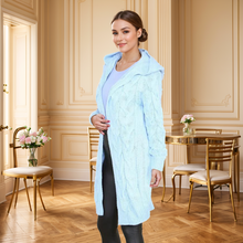 Load image into Gallery viewer, Cable Knitted Hooded Cardigan
