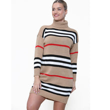 Load image into Gallery viewer, Roll Polo Turtle Neck Midi Knitted Jumper
