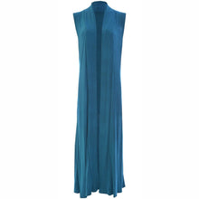 Load image into Gallery viewer, Sleeveless Waistcoat Long Maxi Cardigan
