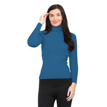 Load image into Gallery viewer, Ribbed Polo Turtle Roll Neck Jumper

