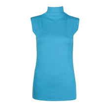 Load image into Gallery viewer, Polo Neck Sleeveless Slim Fit Top
