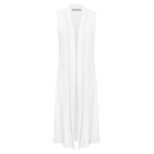 Load image into Gallery viewer, Sleeveless Waistcoat Long Maxi Cardigan
