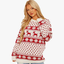 Load image into Gallery viewer, Snowflakes Christmas Jumper Sweater
