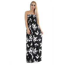 Load image into Gallery viewer, Sleeveless Round Neck Floral Boho Long Midi Dress
