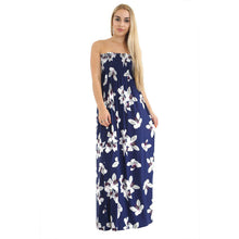 Load image into Gallery viewer, Sleeveless Round Neck Floral Boho Long Midi Dress
