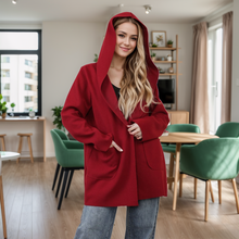Load image into Gallery viewer, Italian Style Open Front Hooded Jacket
