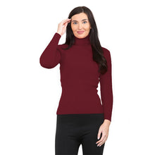 Load image into Gallery viewer, Ribbed Polo Turtle Roll Neck Jumper
