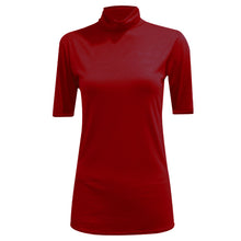 Load image into Gallery viewer, Short Sleeve Polo Neck Top
